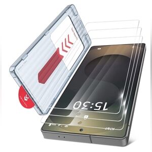 bersem 3 Pack for Samsung Galaxy S25 Ultra Screen Protector + 1 Pack Camera Lens